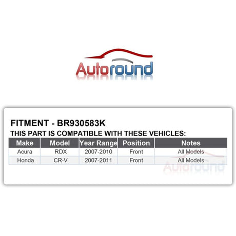 Front Wheel Hub Bearing Assembly for 2007-2010 Honda Acura RDX, 2007-2011 Honda CR-V