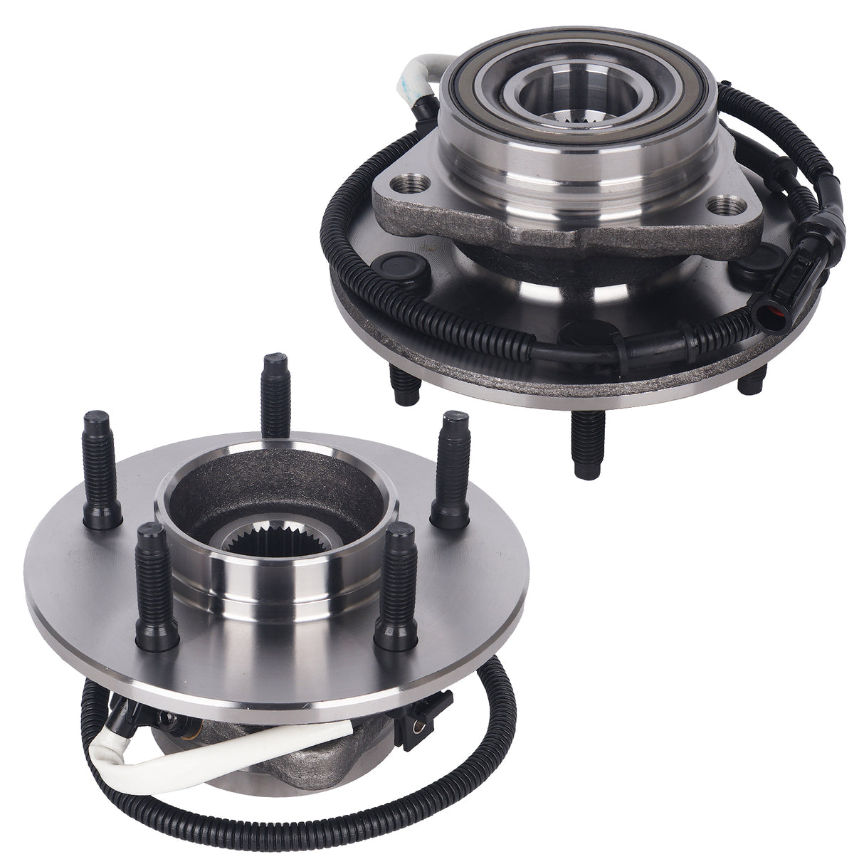 2Pcs 515010 Front Wheel Bearing & Hub Assembly for 1997-2000 Ford F-150 (4WD, 5-Lug w/ABS)