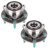 2Pcs Front and Rear Wheel Hub and Bearing Assembly for Various Chevy, Cadillac, and Buick Models