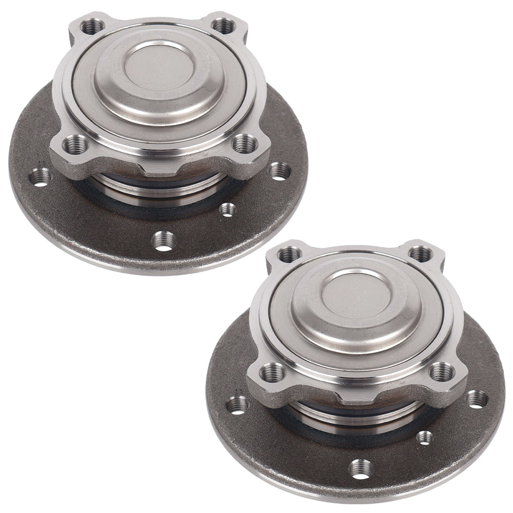 2Pcs Front Wheel Hub and Bearing Assembly for BMW