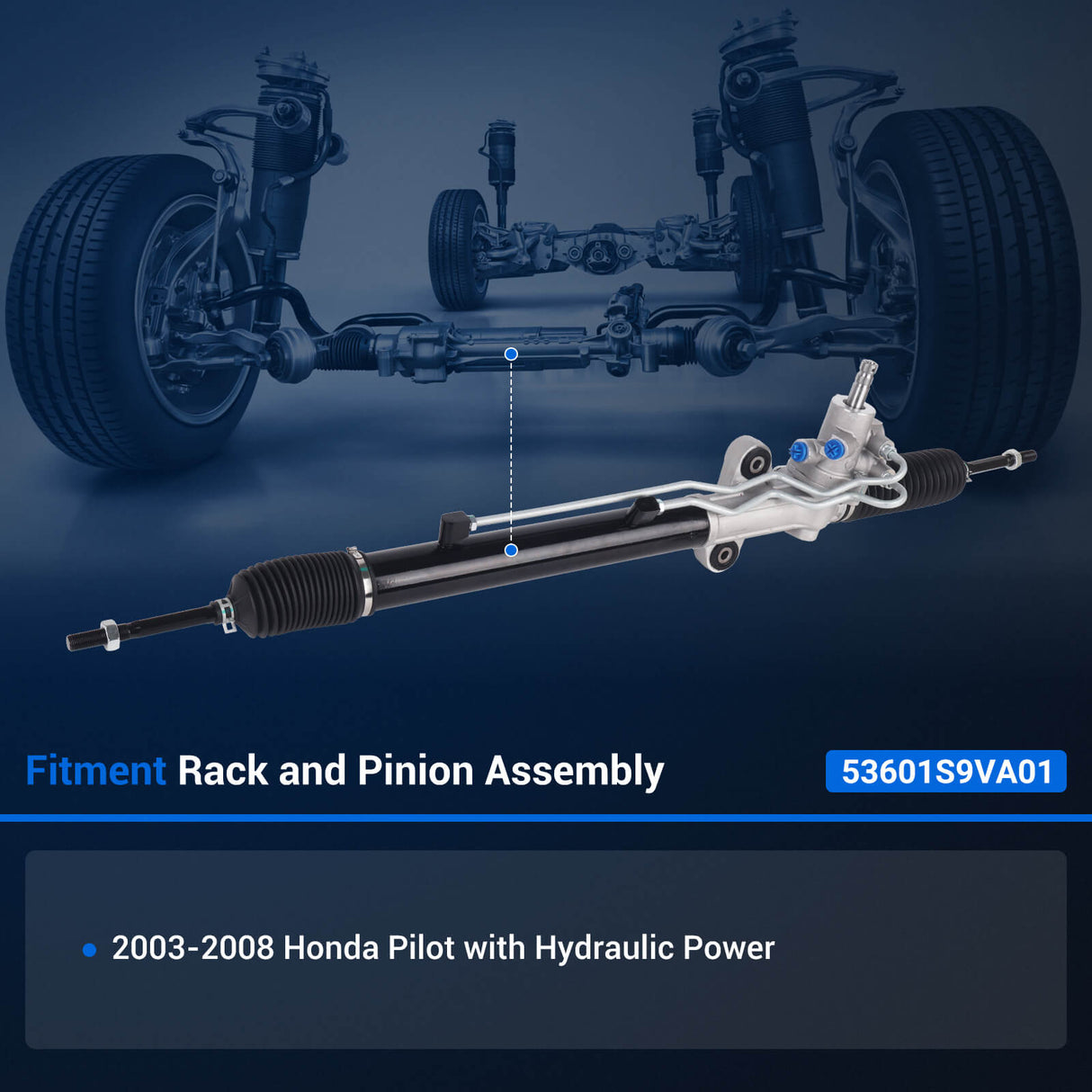 Power Steering Rack and Pinion for 2003-2008 Honda Pilot