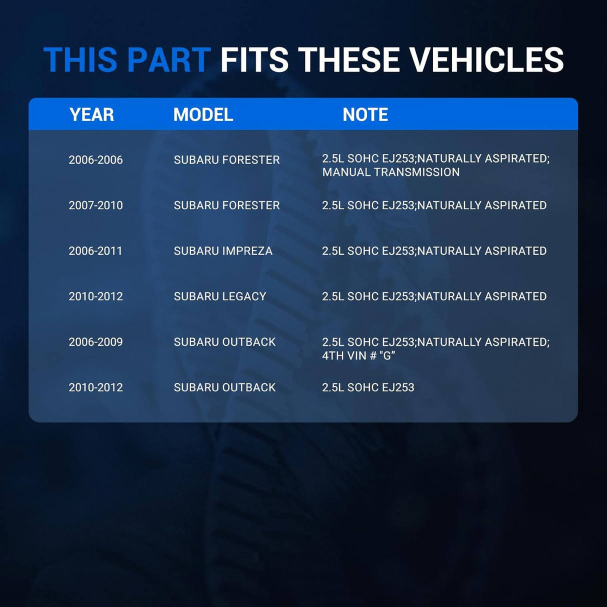timing-belt-kit-with-water-pump-for-2006-2012-subaru